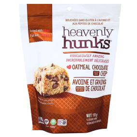 Front of Heavenly Hunks Oatmeal Chocolate Chip