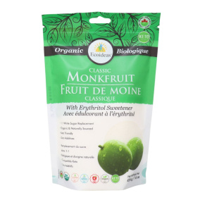 Ecoideas Organic Classic Monkfruit avec édulcorant d'Erythritol, 454g