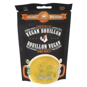 Base de bouillon végétalien biologique Ecoideas Saveur de Poulet sans Poulet, 100g