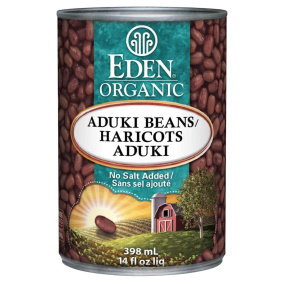 Haricots Adzuki Bio Eden Sans Sel Ajouté en Canette Sans BPA, 425g