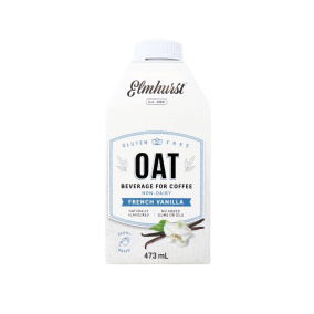 Front of Elmhurst Coffee Oat Creamer French Vanilla