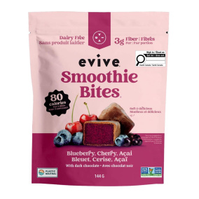 Evive Chocolate-Covered Smoothie Bites Blueberry, Cherry & Acai Canada Front