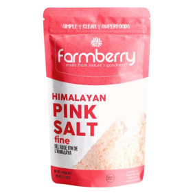 Front of Farmberry Fine Himalayan Pink Sea Salt 