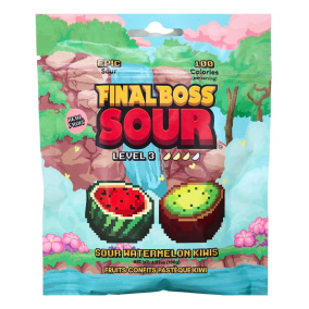 Final Boss Sour Real Fruit Level 3 Watermelon Kiwi Canada Front