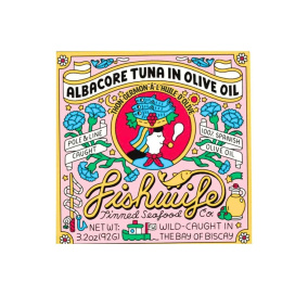 Front of Fishwife Tinned Seafood - Canned Albacore Tuna - Olive Oil Tuna - Tuna In Oil 