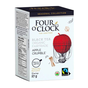 Four O’Clock Organic Black Tea Apple Crumble, 15 Tea Bags