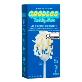 Goodles High Protein Twirly Mac & Cheese Alfredo Heights, 149g