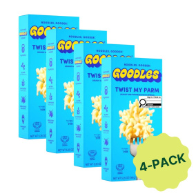 Goodles Protein Mac and Cheese Asiago Parmesan Twist My Parm 4 Pack Front