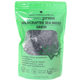 Green Press Wildcrafted Sea Moss Green front