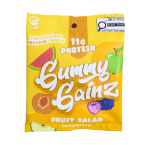 Gummy Gainz Protein Gummy Candy Green Apple, 49 g Front