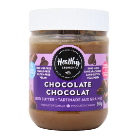 Front of Healthy Crunch Chocolate Seed Butter, 340g