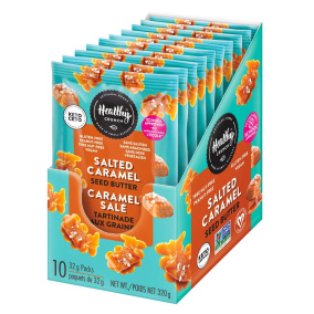 Front of Healthy Crunch Salted Caramel Seed Butter Pouches - Salted Caramel Nut Butter - Healthy Salted Caramel - Salted Caramel Spread