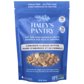 Haley’s Pantry Organic Granola Nutty Cinnamon Almond Butter Front