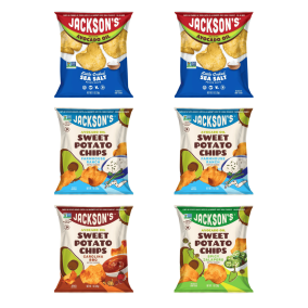 Croustilles Kettle-Cooked de Jackson à l'Huile d'Avocat, Ensemble de Variété de 6 Paquets, 28 g chacun 