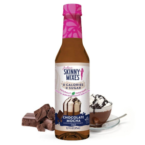 Sirops sans sucre ni calorie de Jordan au goût de chocolat et de moka, édulcorés naturellement, 375 ml.