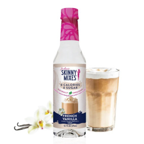 Sirops naturellement sucrés et sans sucre, sans calorie, de Jordan's Skinny Syrups, saveur vanille française, 375 ml.
