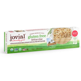Front of Jovial Organic Gluten-Free Brown Rice Pasta Fettuccine - Gluten Free Brown Rice Pasta, Gluten Free Fettuccine, Brown Rice Fettuccine