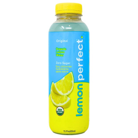 Eau de citron biologique sans sucre ajouté Lemon Perfect Original, 450mL