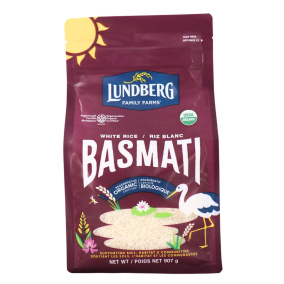 Riz Basmati Blanc Californien Biologique Régénératif Lundberg, 907g