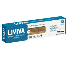 Liviva Low Carb + High Protein Pasta Linguine Front of box