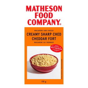Matheson Food Company Macaroni and Cheese Creamy Sharp Cheddar, 170g