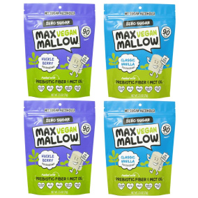 Max Sweets Sugar-Free Vegan Marshmallows Variety 4-Pack Canada Front