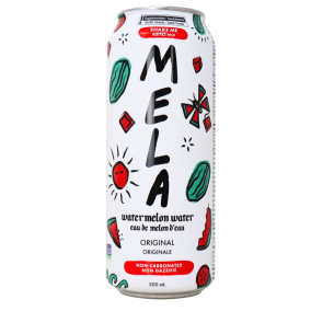 Front of MELA Water - Watermelon Water - Watermelon Drink - Watermelon Juice Drink