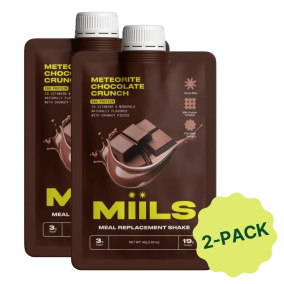 Miils Shake de Protéines Céréales Chocolat Météorite Croquant 2-paquet, 45g chacun