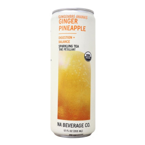 NA Beverage Co. Sparkling Tea Ginger Pineapple Front of can