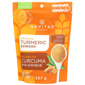 Navitas Organics Poudre de curcuma biologique, 227g