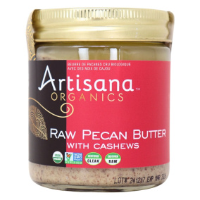 Beurre de noix de pécan biologique Artisana avec noix de cajou, 227g