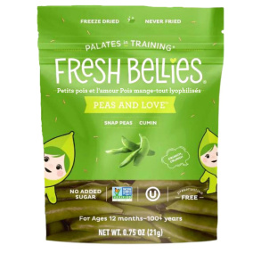 Pois verts snap Freeze-Dried Fresh Bellies Peas And Love, 21g 