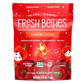 Poivrons rouges rôtis Freeze-Dried Pepperlicious de Fresh Bellies, 14g