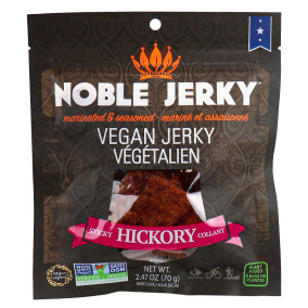 Noble Jerky Vegan Jerky au goût de Hickory collant, 70g