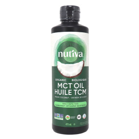 Huile de MCT biologique Nutiva, 473ml