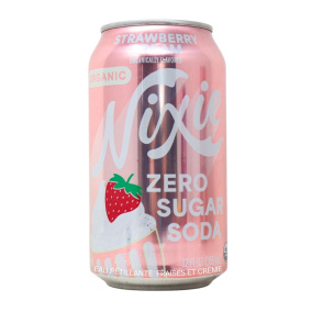 Nixie Organic Zero Sugar Soda Strawberry Cream, 355 mL