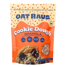 Front of Oat Haus Granola - Cookie Granola - Cookie Dough Granola - Gluten Free Granola - Vegan Granola - Nut Free Granola 