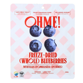 Front of OHME! Freeze Dried Berries - Freeze Dried Blueberries 