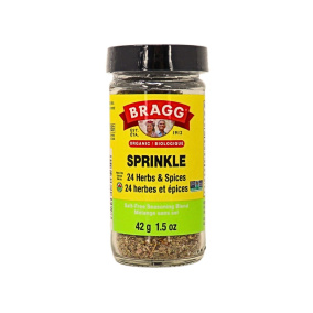 Assaisonnement aux herbes et épices biologiques en flocons Bragg, 42g