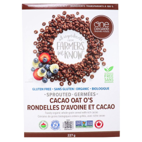 One Degree Organic Gluten-free Sprouted Cacao Oat O’s Front