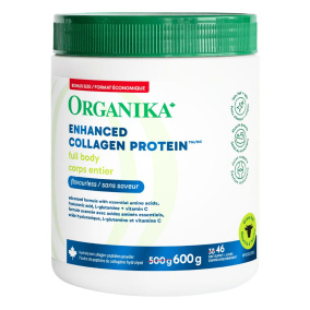 Front of Organika Enhanced Collagen, Collagen Protein, Collagen And Biotin