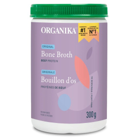 Front of Organika Original Bone Broth Beef Protein, 300g
