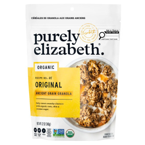 Front of Purely Elizabeth Ancient Grain Granola Cereal -  Ancient Grain Granola - Granola Clusters - Vegan Granola