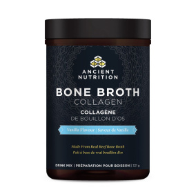Ancient Nutrition Bouillon d'os au collagène et à la vanille, 321g