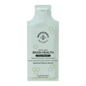 Front of Beekeeper's Naturals Royal Jelly - Brain Health Supplement - Liposomal Supplements - Liposomes - Liposomal Vitamins - Royal Jelly Supplement 
