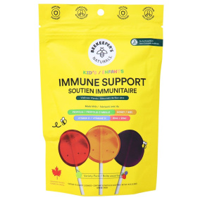 Pastilles de miel pour enfants Beekeeper’s Naturals en pomme verte + fraise + baies mélangées avec sureau, paquet de 15