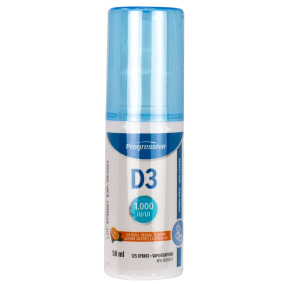 Vitamine D3 Progressive 1 000 UI Spray Saveur Naturelle Orange, 58ml