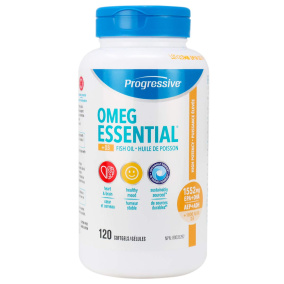 OmégaEssentiels Progressif + D3 Huile de poisson, 120 Capsules molles