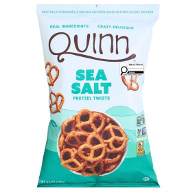 Front of Quinn Pretzel Twists Sea Salt