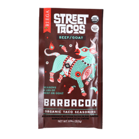 Riega Foods Organic Street Taco Seasoning Beef/Goat Barbacoa Front